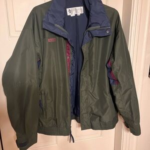 Columbia Bugaboo Men's Olive and Navy Windbreaker